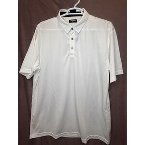 Druids Golf Men's Leisure Polo Shirt ButtonUp white Size 4XL Wicking Shortsleeve